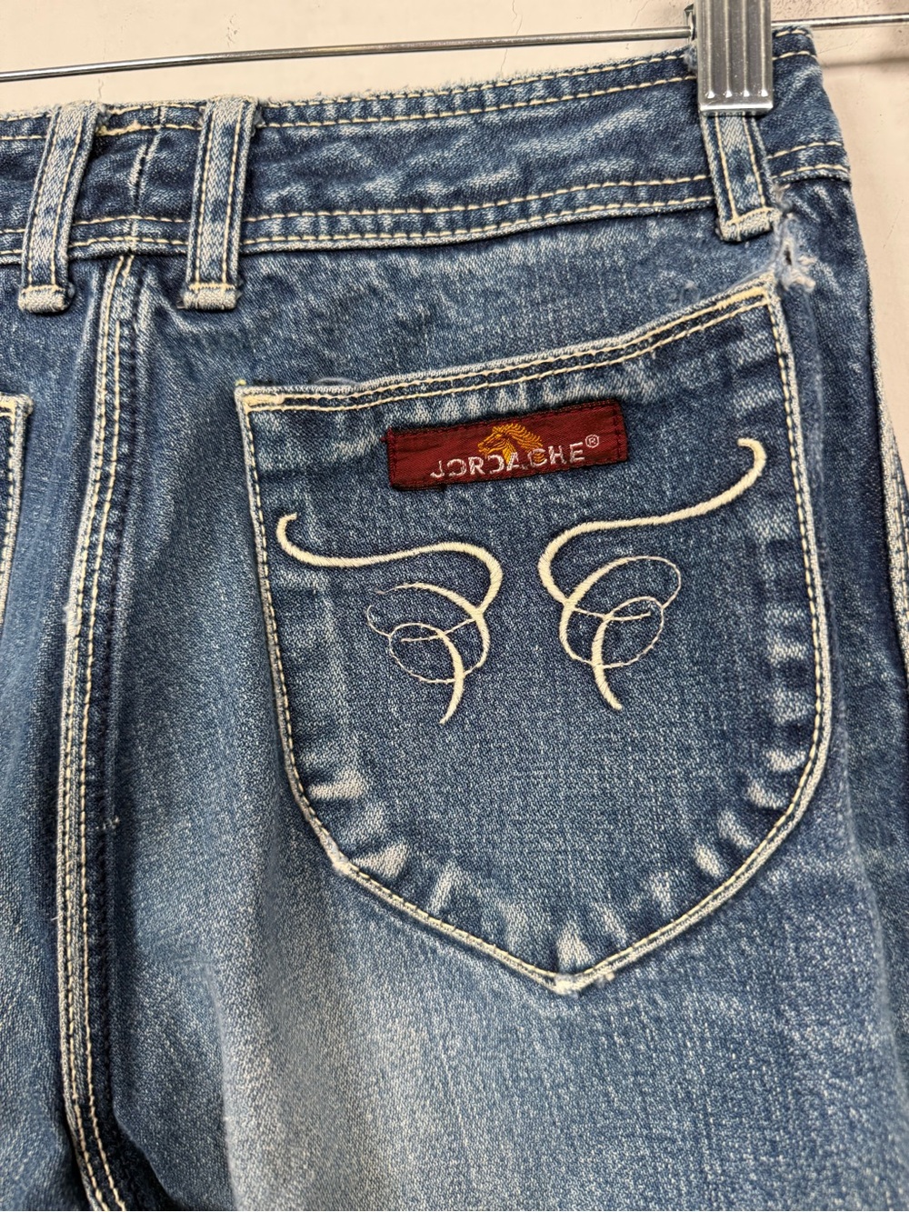 Vintage 80s Jordache High Waisted Straight Leg Jeans Sz 25 Waist 100% Cotton